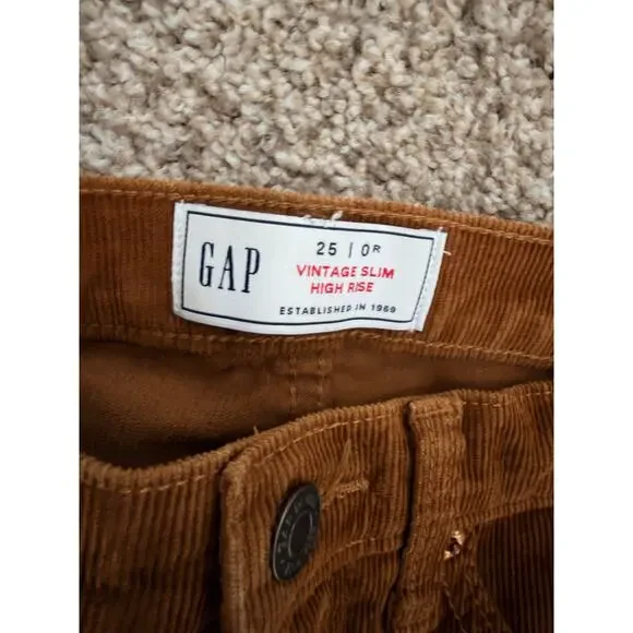 Gap Camel Cords Women 26/0 Cotton Blend EUC - Picture 3 of 6